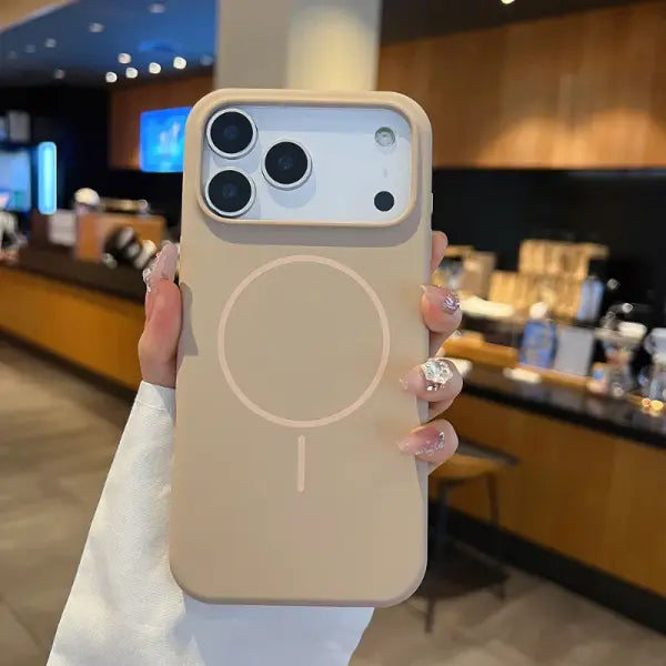 For Magsafe Magnetic Wireless Charging Solid Color Silicone Phone Case For iPhone 17 Pro Max/17/17 Pro Air Bumper Back