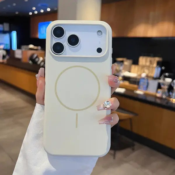 For Magsafe Magnetic Wireless Charging Solid Color Silicone Phone Case For iPhone 17 Pro Max/17/17 Pro Air Bumper Back