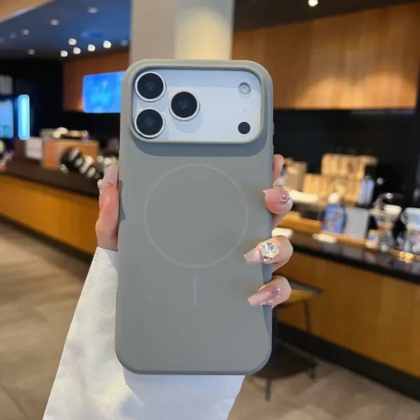 For Magsafe Magnetic Wireless Charging Solid Color Silicone Phone Case For iPhone 17 Pro Max/17/17 Pro Air Bumper Back