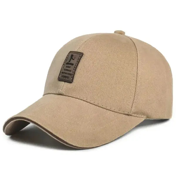 Four Seasons cotton baseball caps men’s sports sun hats caps sunscreens sun hats official website - Khaki / Adjustable