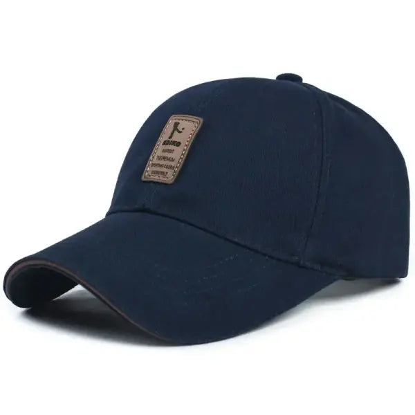 Four Seasons cotton baseball caps men’s sports sun hats caps sunscreens sun hats official website - Navy Blue