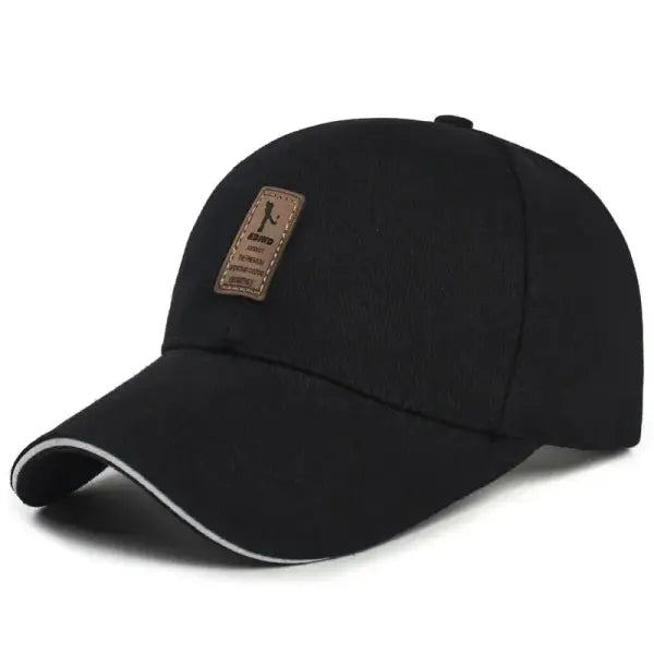 Four Seasons cotton baseball caps men’s sports sun hats caps sunscreens sun hats official website - black / Adjustable