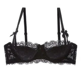 French Romantic Lace Bra Style Mold Cup Slim Push Up Underwear Set