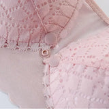 Front Button Maternity Nursing Bra Adjustable Gathered Underwear Comfortable Breastfeeding Bra for Feeding Pregnant