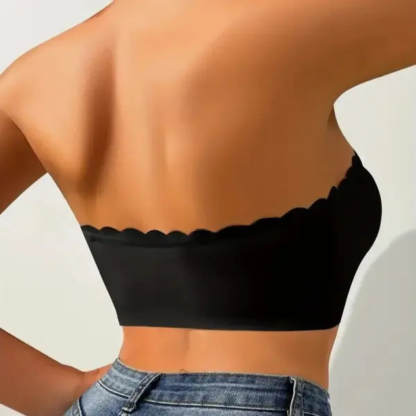 Front Button Underwear Bra No Underwire Smooth Breathable Comfortable Solid Color Gathering No Trace Invisible Women