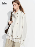Brown faux leather trench coat oversized Y2K retro jacket