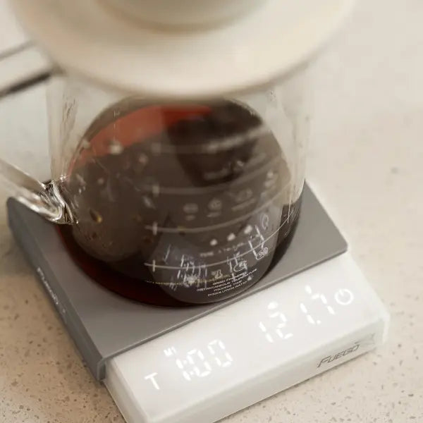 Fuego Kitchen Coffee Scale with Timer Rechargeable Digital Scale 0.1g High Precision 3 Modes Drip Espresso Scale