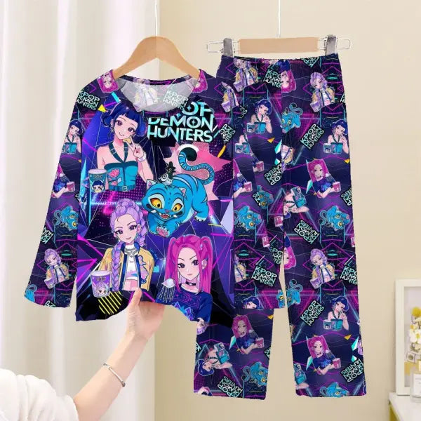 Full Sleeve Pajamas Set Children Coswear Sleepwear - KPOP16 / 18 (145-155cm)