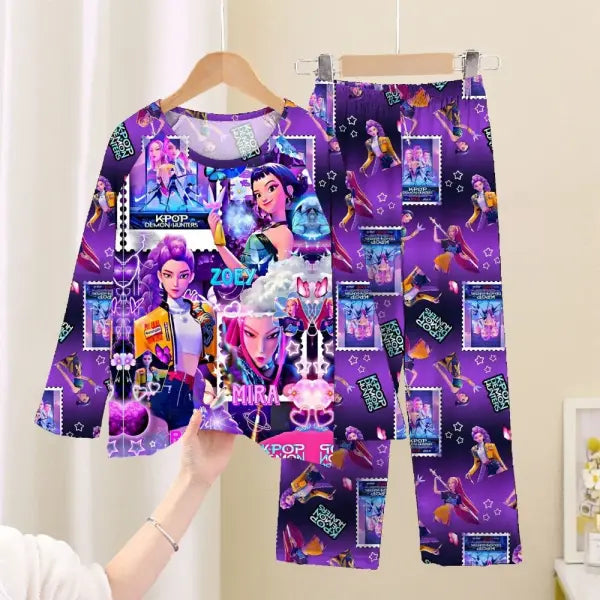 Full Sleeve Pajamas Set Children Coswear Sleepwear - KPOP20 / 18 (145-155cm)