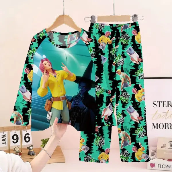 Full Sleeve Pajamas Set Children Coswear Sleepwear - KPOP12 / 18 (145-155cm)