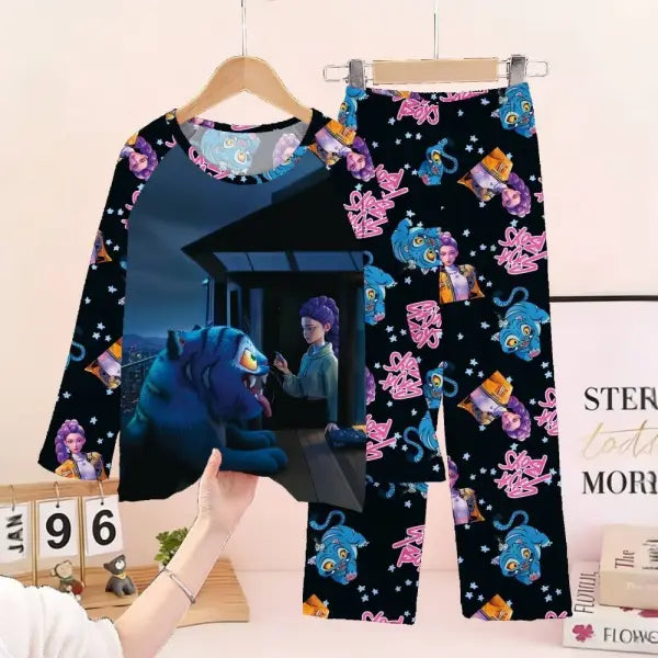 Full Sleeve Pajamas Set Children Coswear Sleepwear - KPOP13 / 8 (95-105cm)