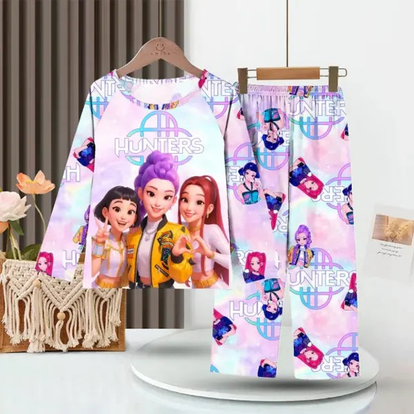 Full Sleeve Pajamas Set Children Coswear Sleepwear - KPOP01 / 8 (95-105cm)