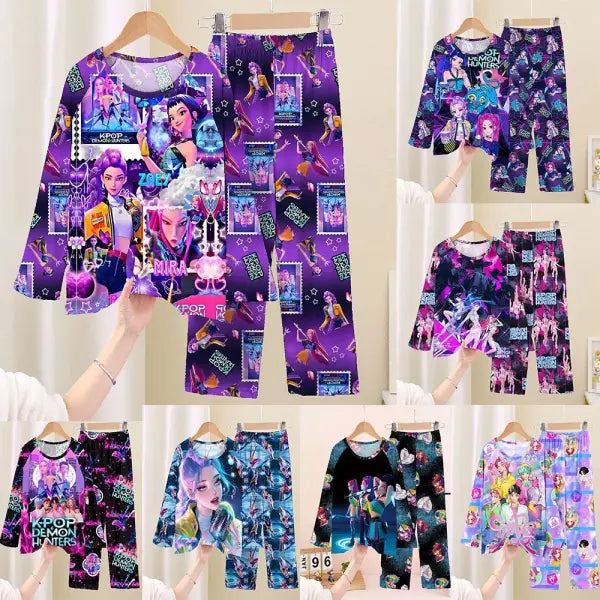 Full Sleeve Pajamas Set Children Coswear Sleepwear