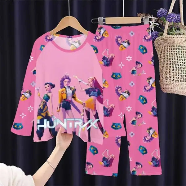 Full Sleeve Pajamas Set Children Coswear Sleepwear - KPOP05 / 8 (95-105cm)