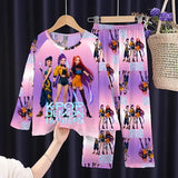 Full Sleeve Pajamas Set Children Coswear Sleepwear - KPOP03 / 18 (145-155cm)