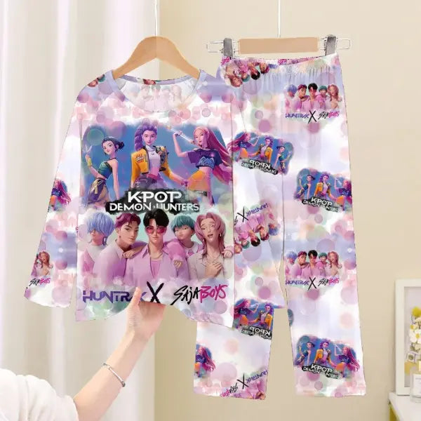 Full Sleeve Pajamas Set Children Coswear Sleepwear - KPOP21 / 18 (145-155cm)