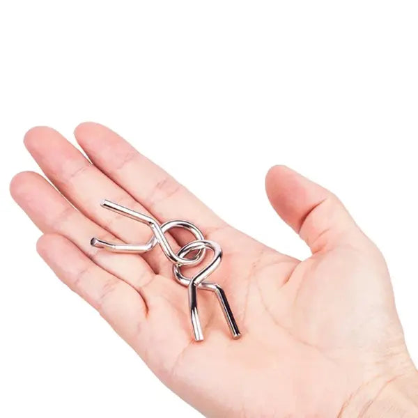 Fun Metal Chinese Ring Puzzle Intelligent Brain Teaser IQ Logic Game for Children Adult Family Entertainment