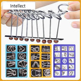 Fun Metal Chinese Ring Puzzle Intelligent Brain Teaser IQ Logic Game for Children Adult Family Entertainment