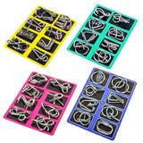 Fun Metal Chinese Ring Puzzle Intelligent Brain Teaser IQ Logic Game for Children Adult Family Entertainment