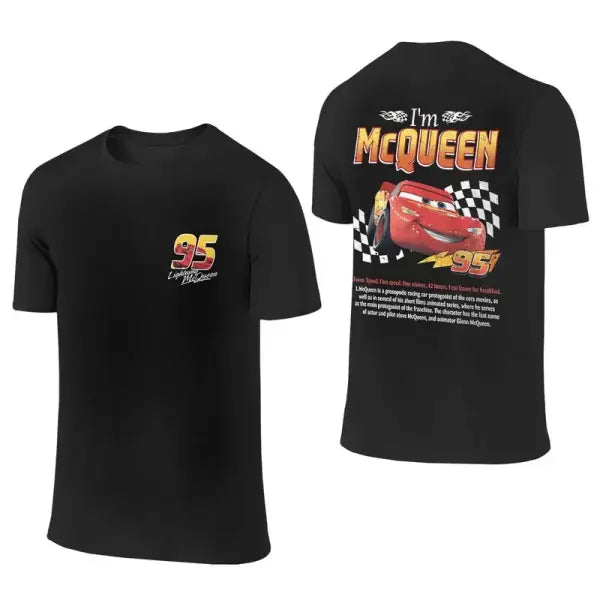 Fun Sally & Lightning McQueen T-Shirt – 100% Cotton Tee for Men & Women New Arrival Couple Gift - 18 / XXXL