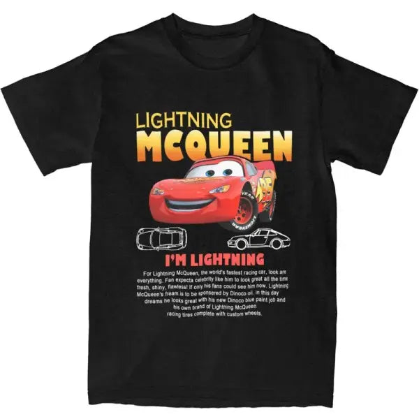 Fun Sally & Lightning McQueen T-Shirt – 100% Cotton Tee for Men & Women New Arrival Couple Gift - 14 / S