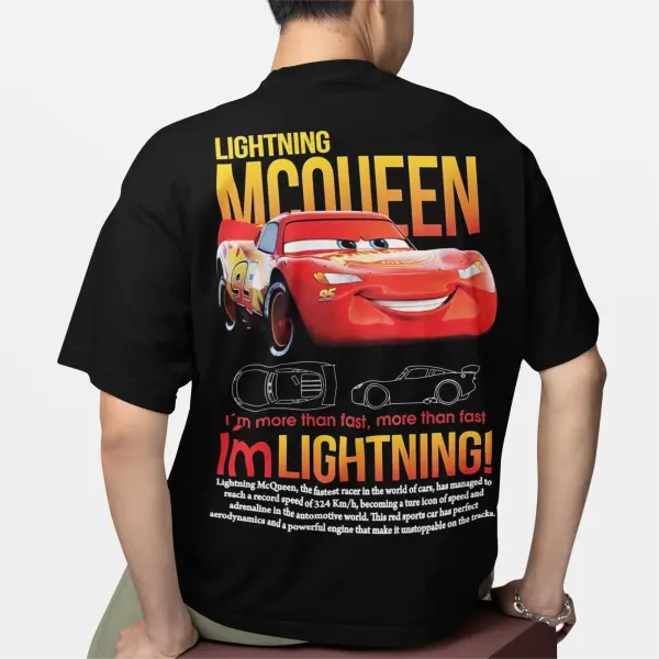 Fun Sally & Lightning McQueen T-Shirt – 100% Cotton Tee for Men & Women New Arrival Couple Gift - 13 / XXXL