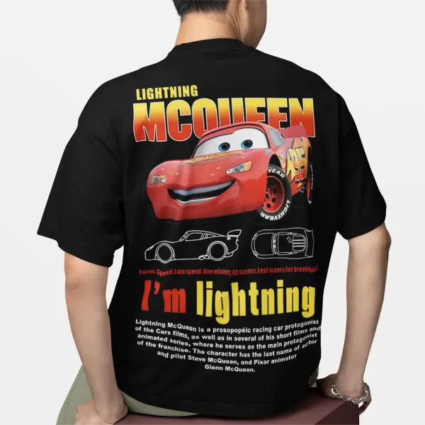 Fun Sally & Lightning McQueen T-Shirt – 100% Cotton Tee for Men & Women New Arrival Couple Gift - 3 / XL