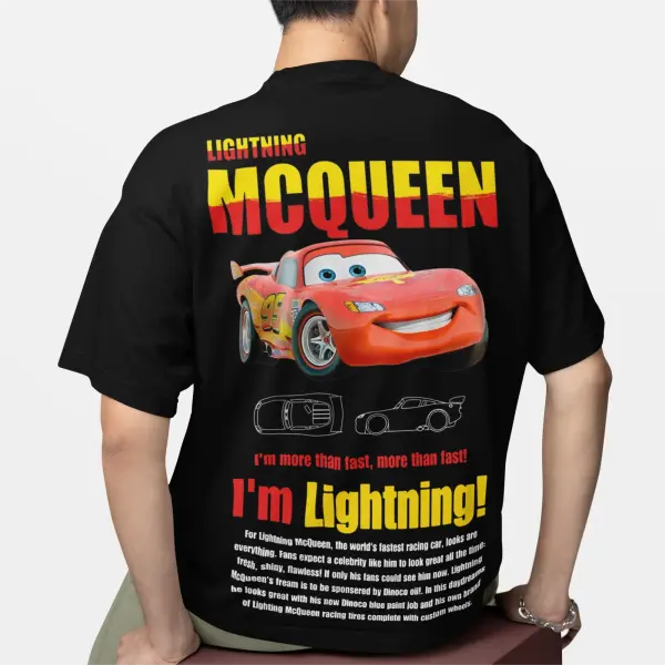 Fun Sally & Lightning McQueen T-Shirt – 100% Cotton Tee for Men & Women New Arrival Couple Gift - 6 / S
