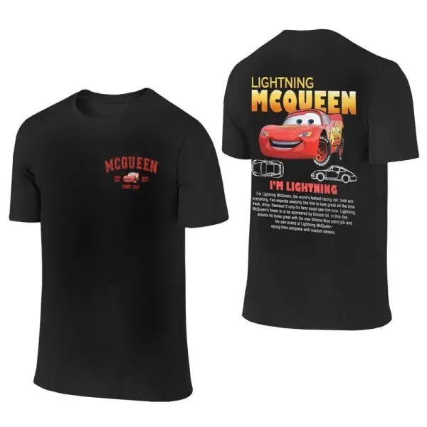 Fun Sally & Lightning McQueen T-Shirt – 100% Cotton Tee for Men & Women New Arrival Couple Gift - 21 / 6XL