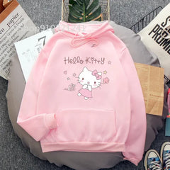 Funny Melanie Martinez Cartoon Cat Hoodie for Women and Men - Himpall