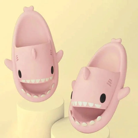 Adult’s Slippers Indoor Outdoor Funny Shark Cartoon