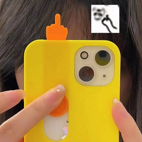 Funny Sliding Middle Finger Phone Case