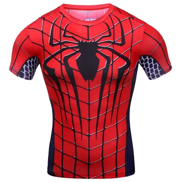 Funny Spider Short Sleeve Tops 3D Printed Unisex Cosplay Style - 150TX264150140 / XXL