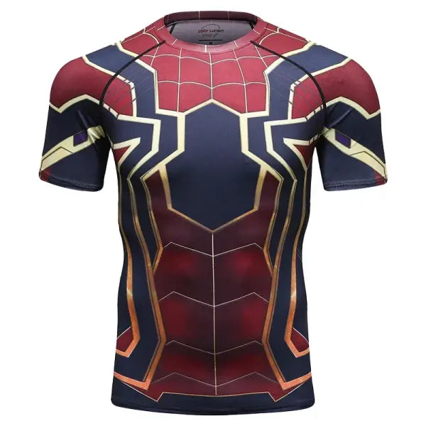 Funny Spider Short Sleeve Tops 3D Printed Unisex Cosplay Style - 150TX264150139 / XS