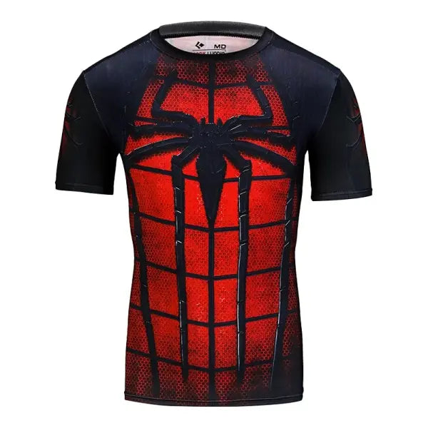 Funny Spider Short Sleeve Tops 3D Printed Unisex Cosplay Style - 150TX264150148 / 6XL
