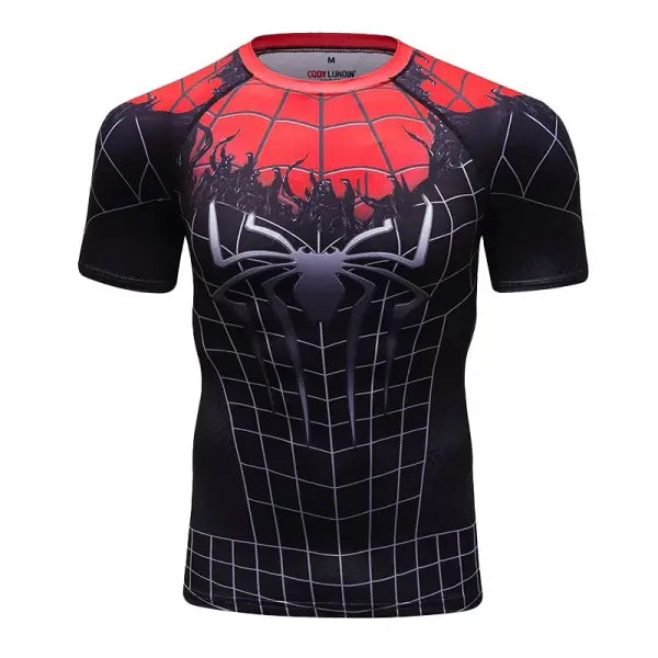 Funny Spider Short Sleeve Tops 3D Printed Unisex Cosplay Style - 150TX264150138 / L
