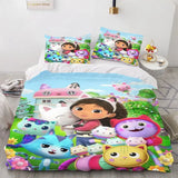 Gabby Dollhous Printed Polyester Children 3D Children’S King Size Bedding Duvet Cover Set Cute Printed Cartoon Quilt