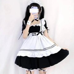 GameRed Wine Sweet Maid Costume Lolita Handmaid Ensemble 2024 - Himpall
