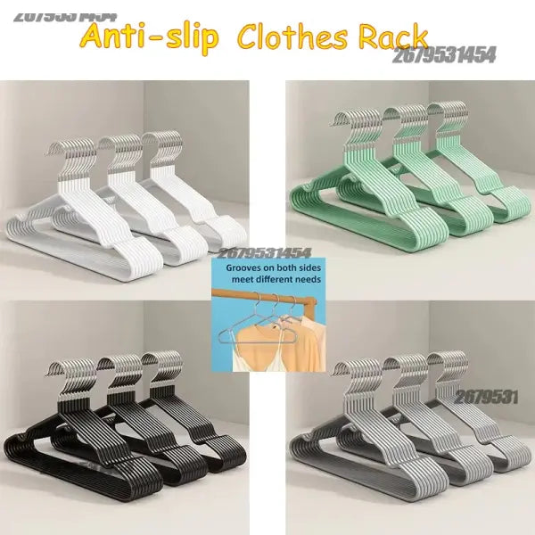 Premium Non-Marking Metal Clothes Hangers Heavy-Duty Space-Saving Wardrobe Organizer