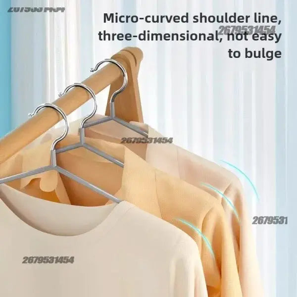 Premium Non-Marking Metal Clothes Hangers Heavy-Duty Space-Saving Wardrobe Organizer