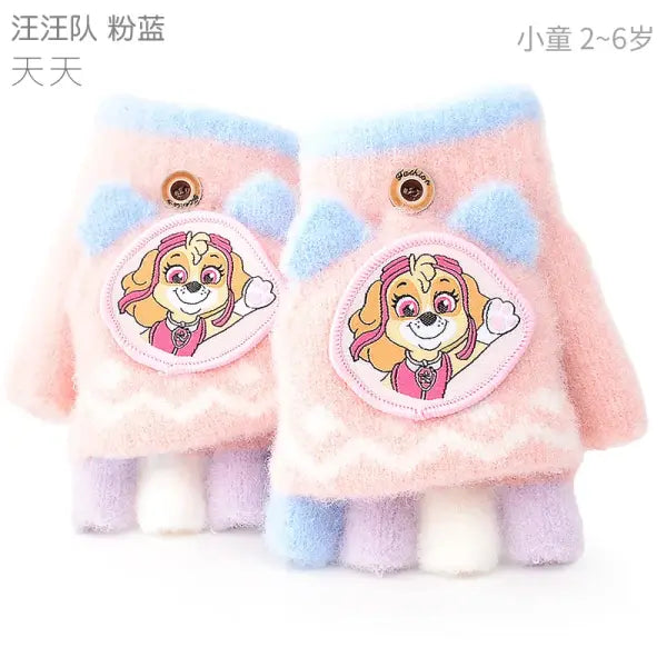 Genuine Paw Patrol Winter KIDS Glove Chase Marshall Skye Everest Rubble Zuma Rocky Ryder Children Mittens Christmas