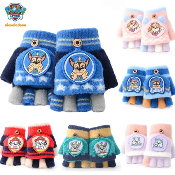 Genuine Paw Patrol Winter KIDS Glove Chase Marshall Skye Everest Rubble Zuma Rocky Ryder Children Mittens Christmas