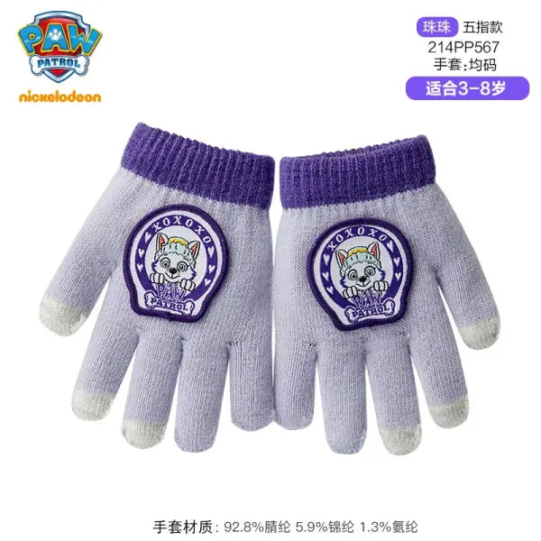 Genuine Paw Patrol Winter KIDS Glove Chase Marshall Skye Everest Rubble Zuma Rocky Ryder Children Mittens Christmas