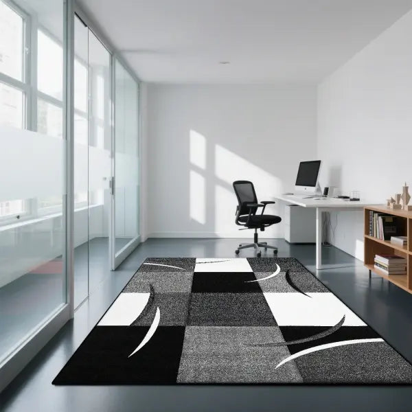 Geometric Modern Style Carpet - Non-Slip Gaming Room Area Rug for Living Room & Coffee Tables - FLANNEL-5 / 200x300cm