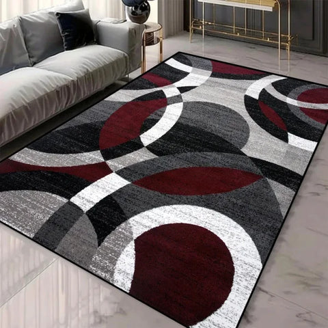 Geometric Pattern Area Rugs - Washable Non-Slip Carpets for Living Room & Tatami Mats - 9 / 120x160cm