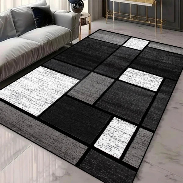 Geometric Pattern Area Rugs - Washable Non-Slip Carpets for Living Room & Tatami Mats - 5 / 120x160cm