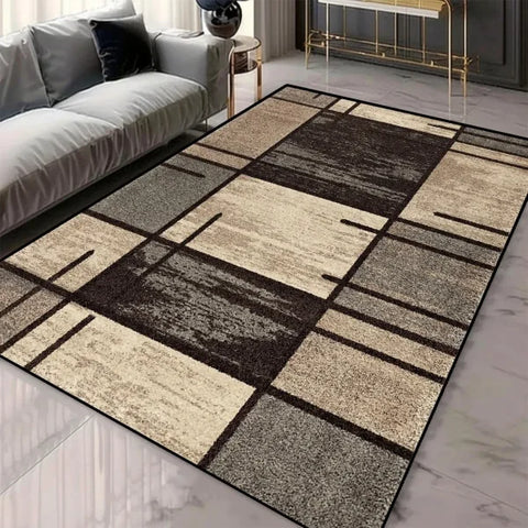 Geometric Pattern Area Rugs - Washable Non-Slip Carpets for Living Room & Tatami Mats - 6 / 40x60cm