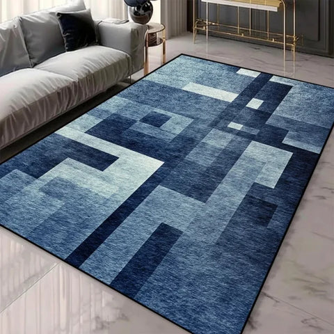 Geometric Pattern Area Rugs - Washable Non-Slip Carpets for Living Room & Tatami Mats - 7 / 80x120cm