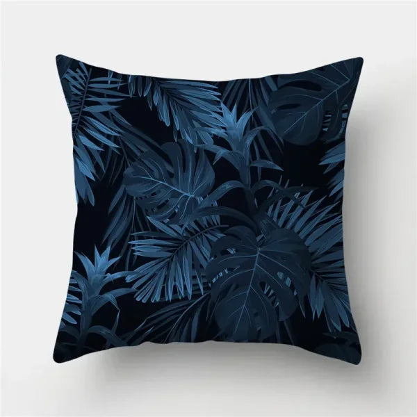 Geometric Sofa Cushion Pillowcase - Blue & Grey Home Decor Pillow Cover - 298 / 55x55cm