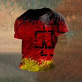 Germany Flag Men T-Shirt Lyocell Blend Streetwear Top - S48TX2216 / 5XL